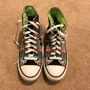 Multi-Colored High Top Converse